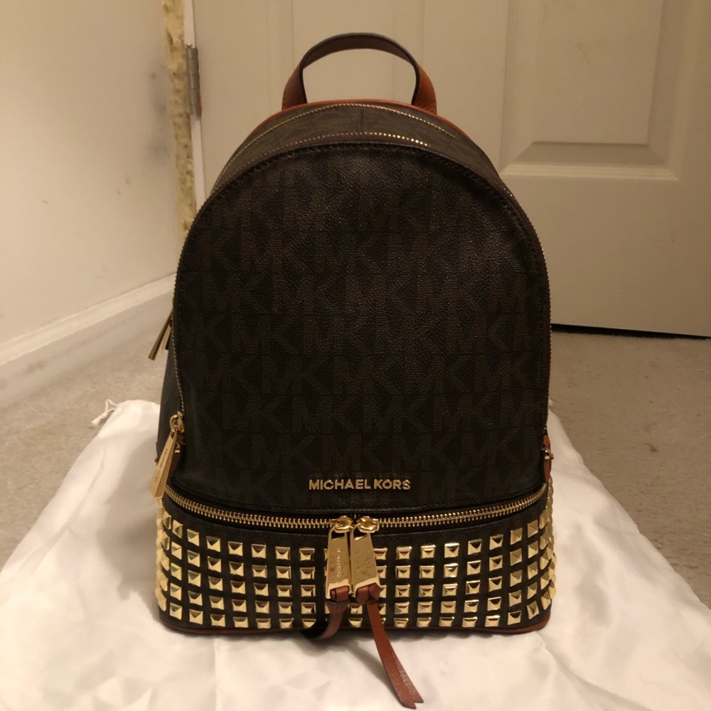 NWT Michael Kors Studded Rhea Backpack
